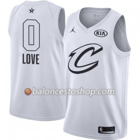 Camiseta Hombre NBA Cleveland Cavaliers Kevin Love 0 2018 All-Star Jordan Brand Blanco Swingman